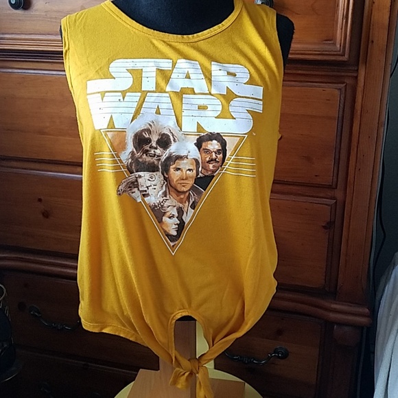 Star Wars Tops - Stars Wars tie front tank juniors size